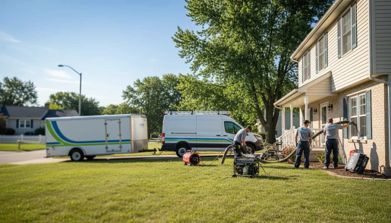 Flooded Basement Restoration And Cleanup With Repair in Indianola, IA near me